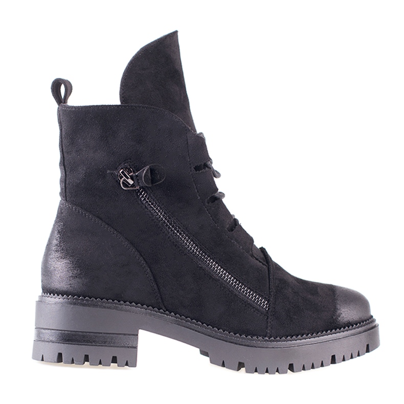 Schwarze Wildledertaschen von W. Potocki