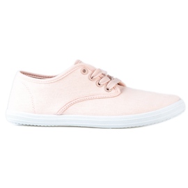 Leichte Damen-Sneaker Shelovet aus Stoff in Rosa
