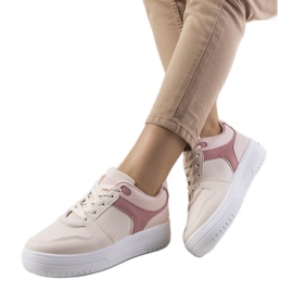 Beige Turnschuhe für Damen Lins