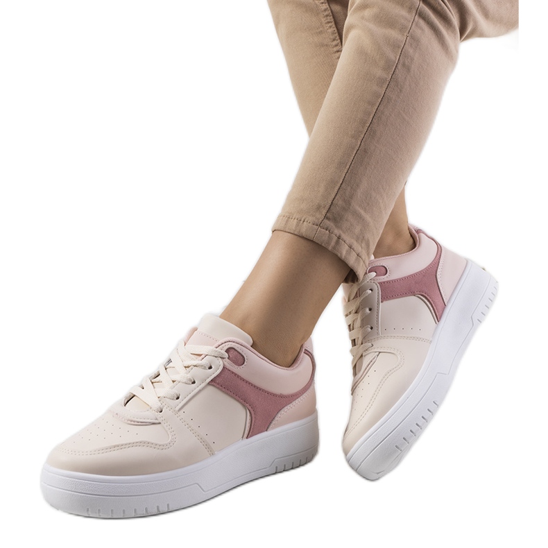 Beige Turnschuhe für Damen Lins