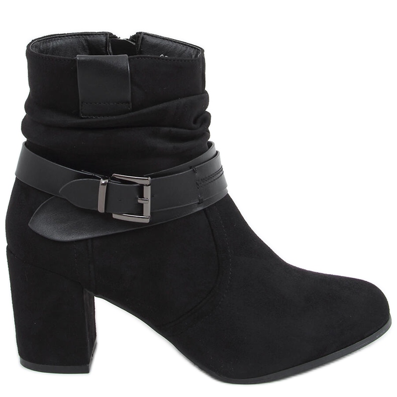 Terr Schwarze Wildlederstiefel mit Absatz