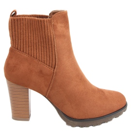 Damenstiefel mit hohen Absätzen Rosst Camel braun