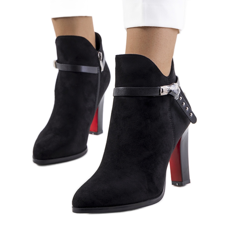 Schwarze Deshi High Heels