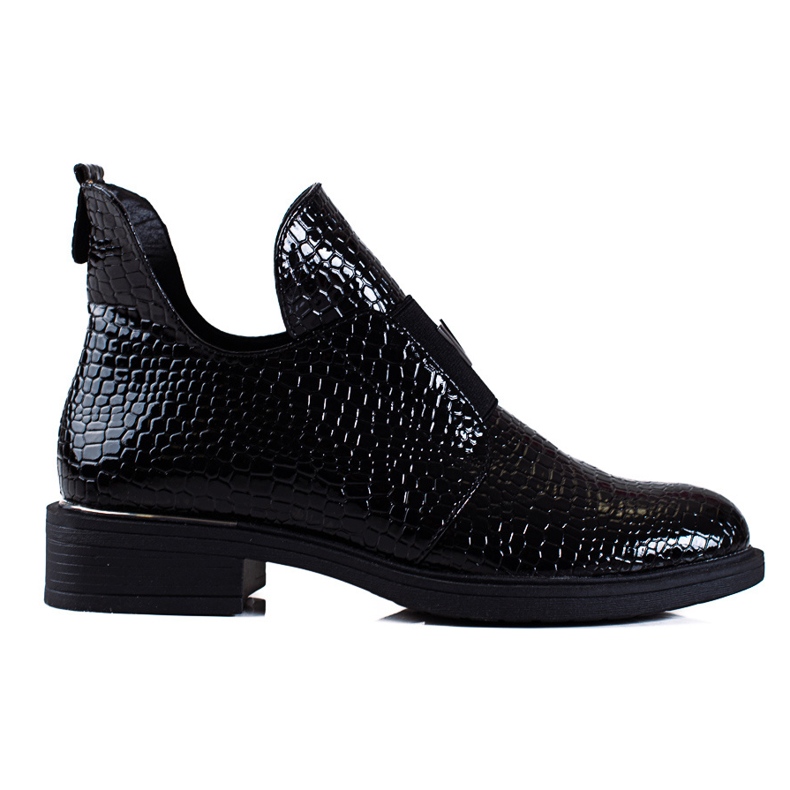 Vinceza Damenstiefel mit flachem Absatz schwarz