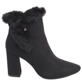 Hochhackige Alison Black Stiefel schwarz