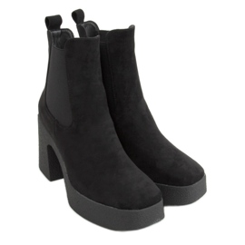 Stiefel auf Gummiabsatz Amelda Black schwarz