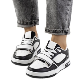 Schwarze Kadie-Turnschuhe für Damen weiß