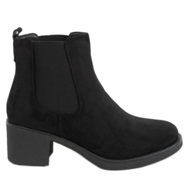 Samara Schwarze Chelsea-Stiefel mit niedrigem Absatz