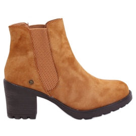 Chelsea-Stiefel High Heels Balea Camel braun