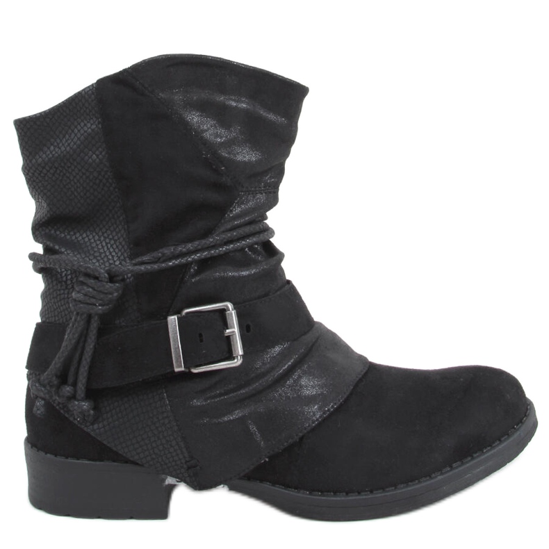Medo Schwarze Militärstiefel