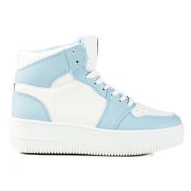 Tall Shelovet Damen-Sneakers in Blau und Weiß