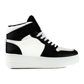 High-Top-Damensneaker Shelovet in Schwarz und Weiß