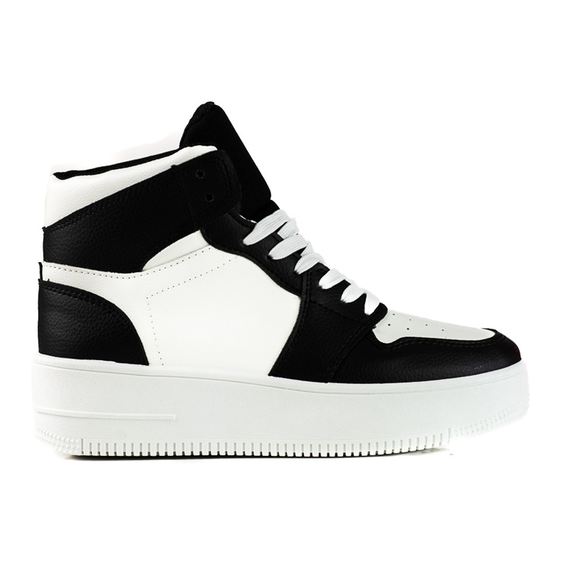 High-Top-Damensneaker Shelovet in Schwarz und Weiß