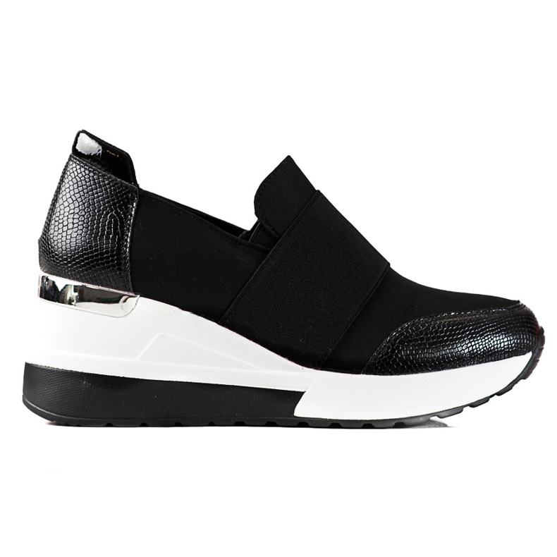 Bequeme schwarze Shelovet Damen-Sneakers