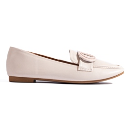 Eleganter beigefarbener Shelovet-Mokassin für Damen