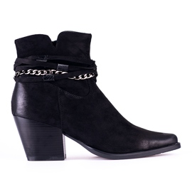Schwarze Shelovet Cowboystiefel für Damen