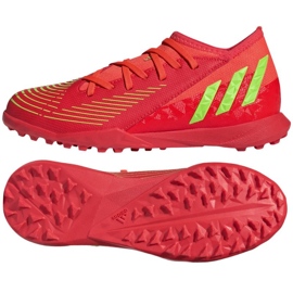 Adidas Predator Edge.3 Tf Jr GV8503 Schuhe rot orangen und rottöne
