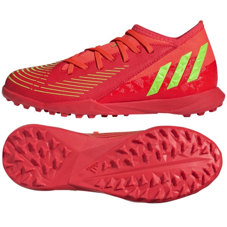 Adidas Predator Edge.3 Tf Jr GV8503 Schuhe rot orangen und rottöne