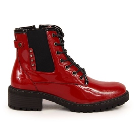 Isolierte Stiefel Vinceza W JAN140B rot schwarz