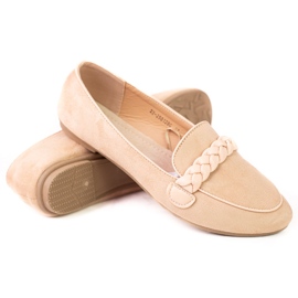 W. Potocki Potocki Damen Wildlederloafer beige