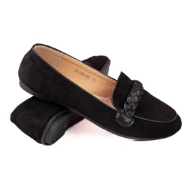 W. Potocki Damen Wildlederloafer Potocki schwarz