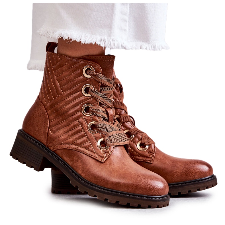 PG1 Steppstiefel aus Leder mit Torino-Wärme in Braun