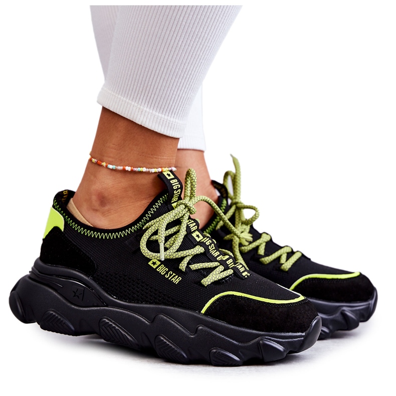 Damen Sneakers Memory Foam System Big Star KK274028 Schwarz