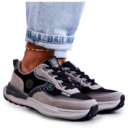 Damen Sportschuhe Big Star KK274100 Schwarz-Grau