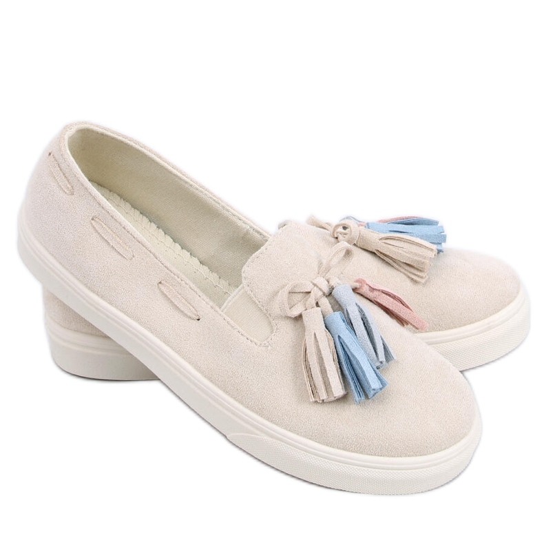 PA1 Herbst Turnschuhe mit Fransen Salma Beige