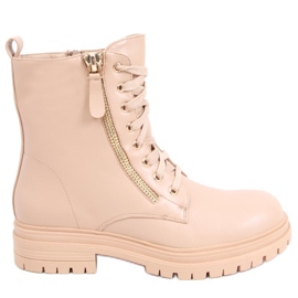 Schnürstiefel von Dontre Nude beige