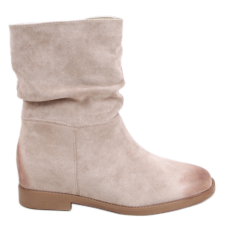 Stiefel auf einem versteckten Bansi Beige Wedge