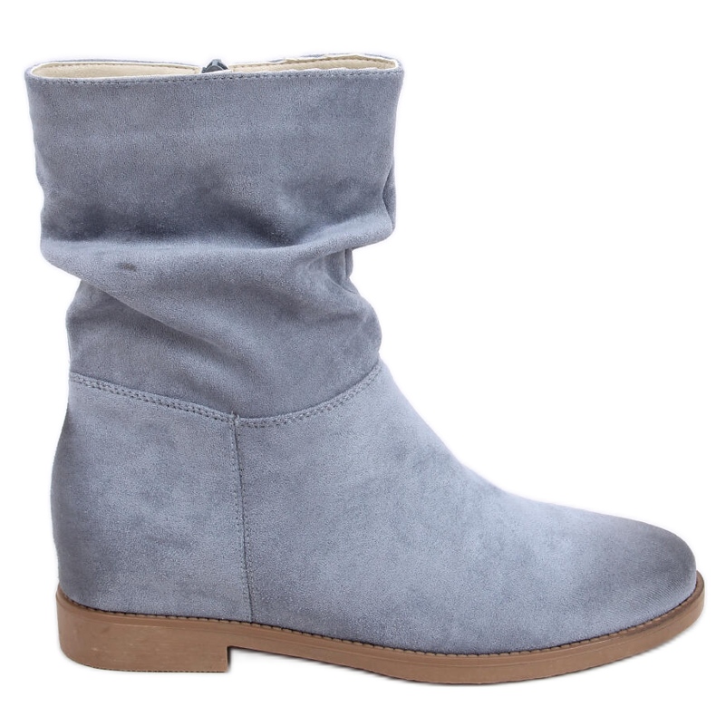 PA1 Stiefel auf einem versteckten Bansi Blue Wedge blau