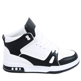 PA1 Liam Schwarze Knöchelturnschuhe weiß