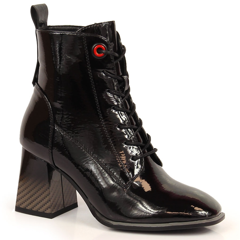 S.Barski Schwarz gefütterte schwarze Stiefel von S. Bararski