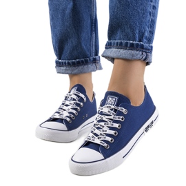 Klassische marineblaue Turnschuhe Big Star KK274103