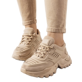 Fowles braune Turnschuhe beige
