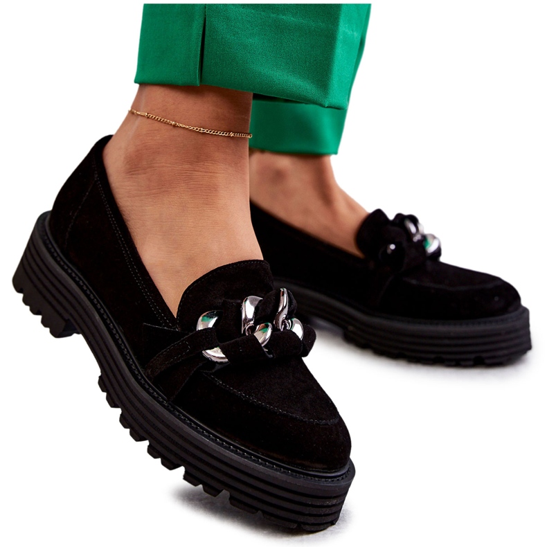 Damen Wildlederschuhe Laura Messi 2523 Schwarz