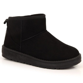 Schwarze Schneestiefel auf der Plattform Big Star W INT1749A