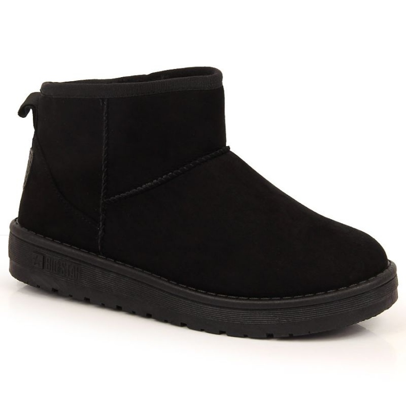 Schwarze Schneestiefel auf der Plattform Big Star W INT1749A