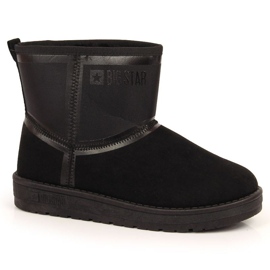 Schwarze Schneestiefel auf der Plattform Big Star W INT1751B