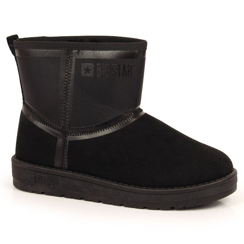 Schwarze Schneestiefel auf der Plattform Big Star W INT1751B