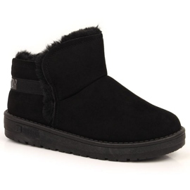 Schwarze Schneestiefel auf der Plattform Big Star W INT1752