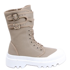 PA1 Knöchelturnschuhe von Pym in Khaki beige