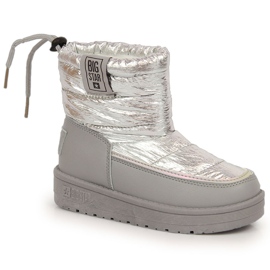 Silbermetallic-Schneestiefel für Mädchen Big Star KK374218 silber-