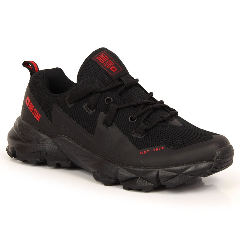 Schwarze Trekkingschuhe für Herren Big Star KK174109