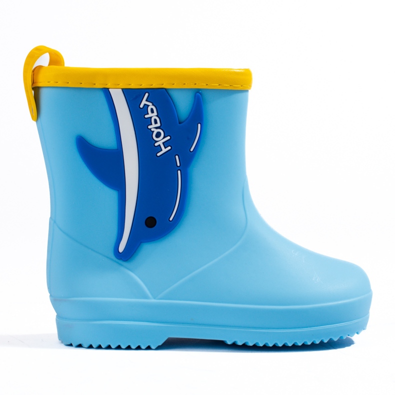 Shelovet niedrige Stiefel für Jungen mit einem Delphin blau