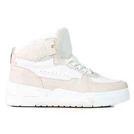 Damensneaker Shelovet mit hohem Schaft, beige