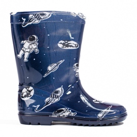 Überschuhe für große Jungen mit dem Muster Shelovet marineblau