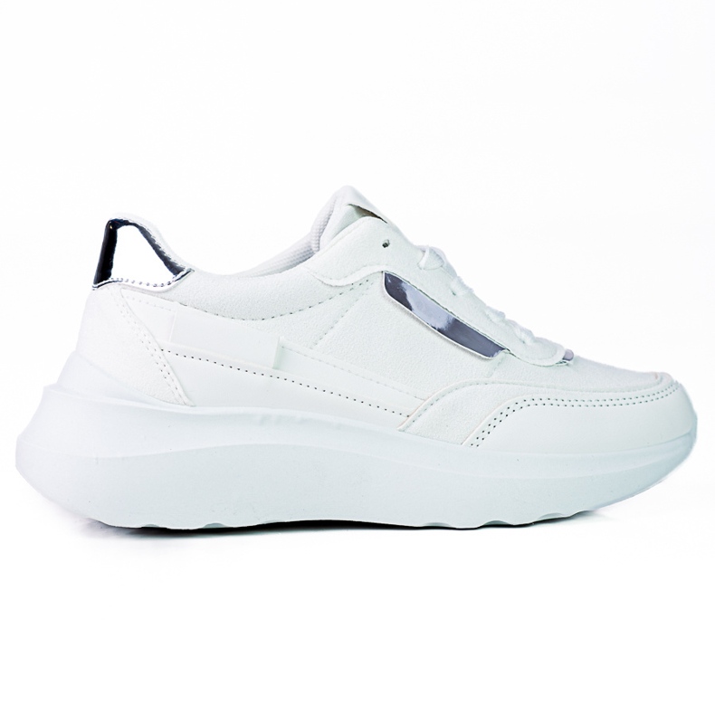 Damen-Sneaker von Shelovet mit weißen weißen Schnürsenkeln