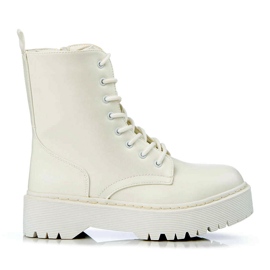 Weiße Shelovet-Taschen für Damen mit Schnürung